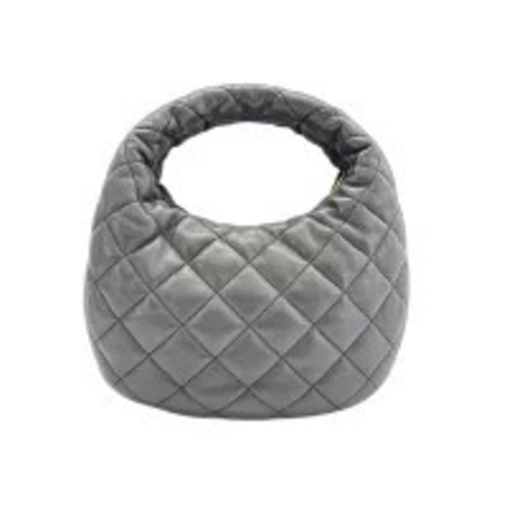Saint Laurent Yves Icarino Handbag Lambskin Gray